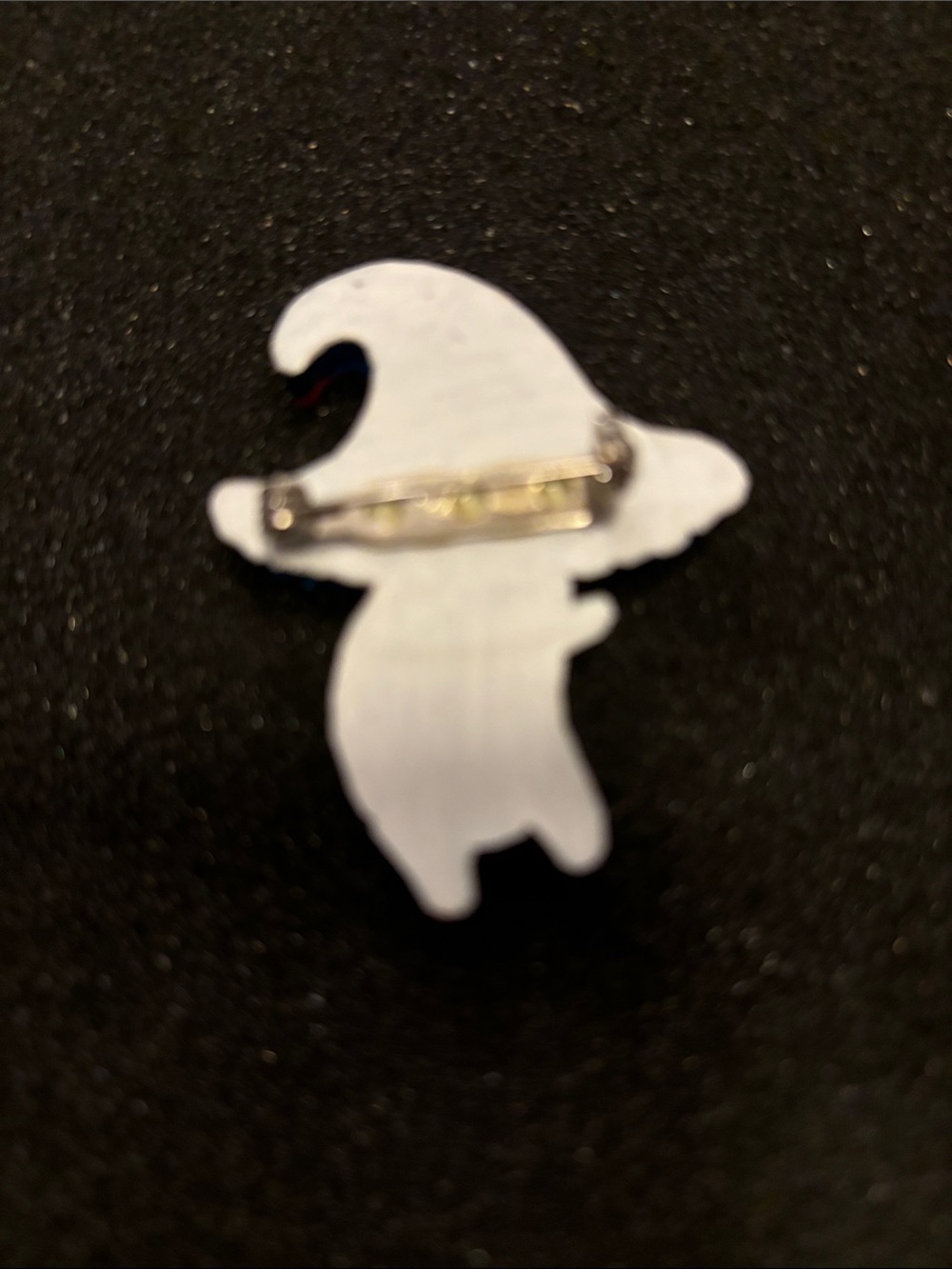 Blue Glitter Mushroom Pin for Kids - Picture 2 of 2